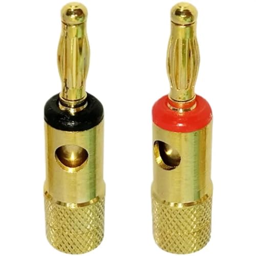 Câble musical fil banane adaptateur haut-parleur plaqué or hifi