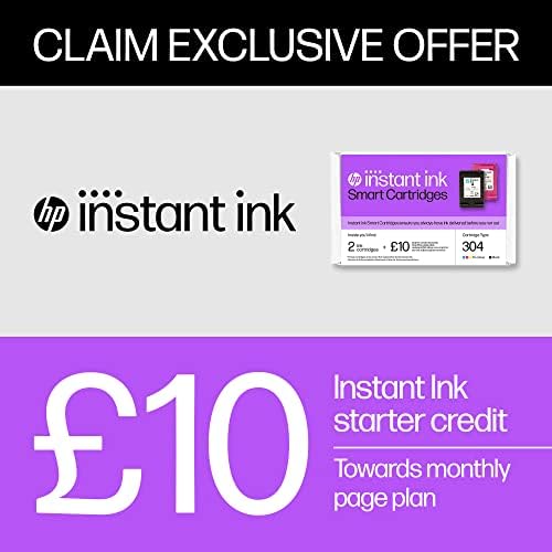 HP 304 Black & Tricolor Instant Ink Cartridges with £10 Instant Ink subscription credit