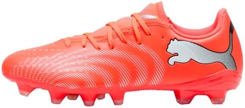 PUMA Future 9 Play FG/AG WN's Fußballschuhe, Glowing Red White Black Silver, 42,5 EU, Glowing Red PUMA White, PUMA Black, PUMA Silver, 42.5 EU