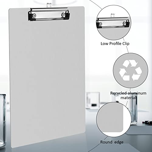 Epakh EPAKH-CLIP BOARD-66 4 Pieces Clipboard Bulks Metal Clipboard Aluminum Office Clipboard Low Profile Clip Standard A4 Letter Size Metal Clip Board thumb #2