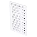 KIMISS Chore Chart Memo Boards - Portable Detachable Dry Erase Message Board for to Learn Planning and Organize Daily Tasks - PVC Material for Home, Office, and Study (RV Checklist)