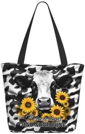 Tiger King Print Canvas Tote Bolsa de comestibles Bolsos con estampado de tigre Bolsas de hombro