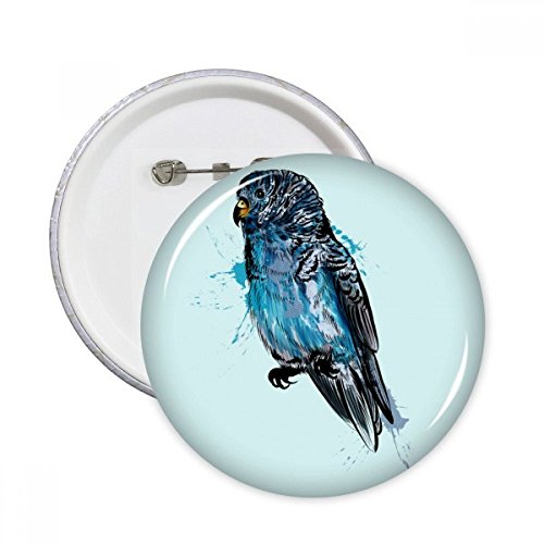 Badge oiseau perroquet noir idéal pour personnaliser un sac à dos d'école ou une veste en jean