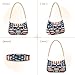 ALAZA American Flag Skull Shoulder Bag Purse for Women Tote Handbag with Zipper Closure