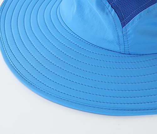 Image of Home Prefer UPF 50+ Mens Wide Brim Fishing Hat with Neck Flap Sun Hat for Men Women Sun Protection Cap