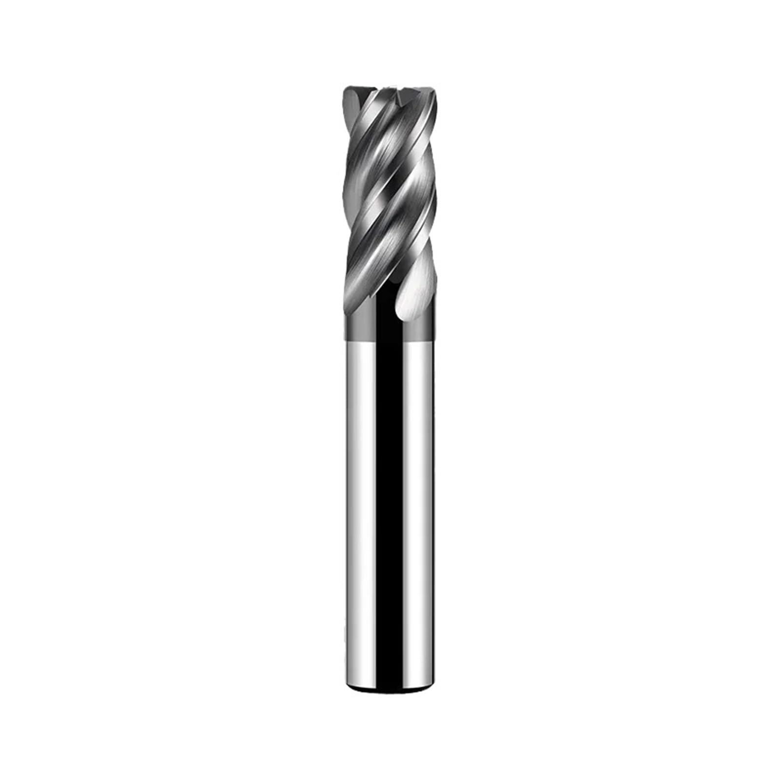 1 Uds HRC70 A39 fresa de extremo carburo radio esquina tungsteno con ranura en U recubierta 4 flautas for titanio acero inoxidable(6xR0.5x6x50)