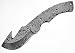 Whole Earth Supply Guthook Damascus High Carbon Steel Large Blank Blanks Blade Hunting Knife Knives Making