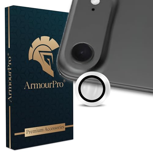 Image of ArmourPro Premium Camera Lens Protector Tempered Glass Compatible For iPhone Air Tough HD Individual Aluminum Alloy Rings 9H Camera Cover, Scratch-Resistant,Camera Lens Protection| Silver