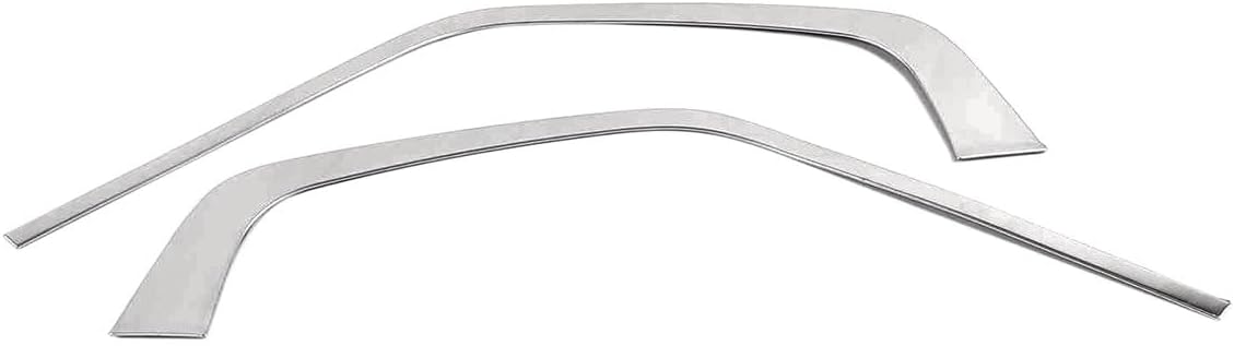 Car Accessories Compatible With Toyota RAV4 2025 2024 2023-2019 Exterior Front Grill Grille Strip Molding Cover Trims Stainless Steel 2PCS