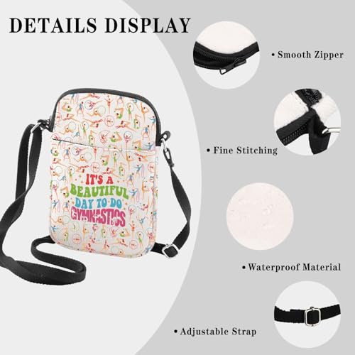 Gymnast Gymnastics Stuff Gymnast Graduation Gift It’s A Beautiful Day to Do Gymnastics Crossbody Bag for Gymnastics Team3