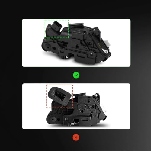 Image of A-Premium Front Left Driver Side Door Lock Actuator Compatible with Volkswagen CC 2011-2017, Tiguan 2012-2019 2.0L, Tiguan Limited 2017-2018 2.0L, for Model Without Safe Lock System & Left Hand Drive