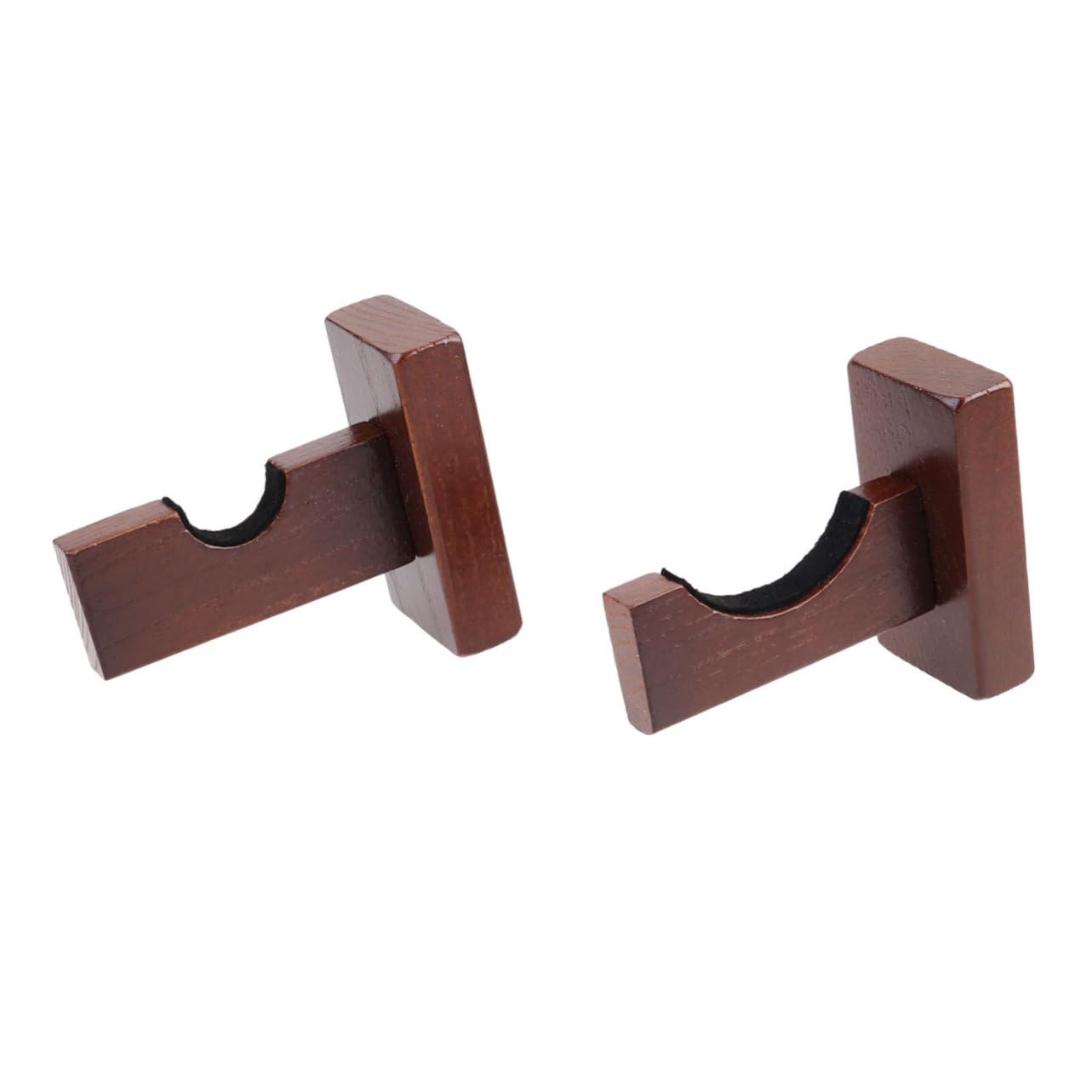 DECHOUS Baseball Bat Display Mounted Holder for Softball Hockey Sticks Durable Brown Finish Horizontal Design with Felt Liner for Pristine Bat Protection