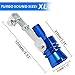 YIUIY 2 Pack Universal Turbo Sound Pipe Whistle Muffler Sounder Simulator Tailpipe Noise Sound Enhancer Compatible with Truck, Motorcycle, Cars, Dirt Bike and Scooter(XL Blue)