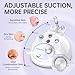 UNOISETION Blackhead Vacuum Removers, 2 in 1 Pro-Grade at-Home Spa Facial Vacuum Pore Cleaner for Blackheads, Whiteheads, Exfoliation, 20-80 Kpa Adjustable Suction for All Skin Types, White