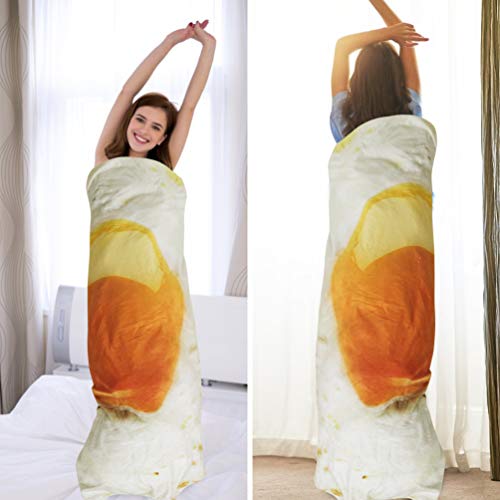 Outivity Egg Blanket, Tortilla Wrap Novelty Blanket,Soft Plush Round Throw Blanket For Bed,Couch Or Travel #TOP2