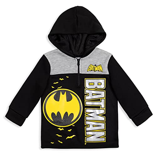 DC Comics Justice League Batman Fleece Hoodie Toddler to Big Kid