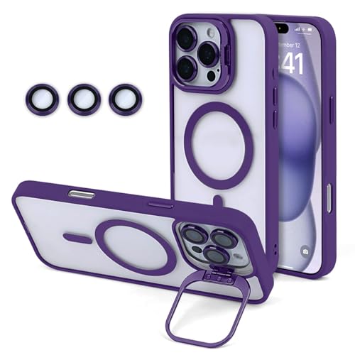 iPhone 16 Pro �p �P�[�X �J�����g�X�^���h �J���������Y�ی� Magsafe�Ή� TPU�o���p�[ �N���A�P�[�X ���� �A�C�t�H��16�v�� �J�o�[ �ϏՌ� �y�� ���^ �X�g���b�v�z�[�� �X�^���h�@�\ �����Y�J�o�[ iPhone16Pro �Ή� 