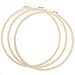 Caydo 3 Pieces 14 Inch Embroidery Hoops Wooden Round Adjustable Bamboo Circle Cross Stitch Hoop Ring for Art Craft Handy Sewing