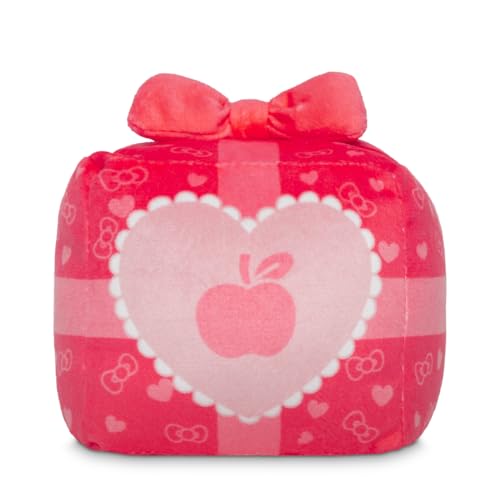 Image of TeeTurtle Reversible Sanrio Hello Kitty Present 4-Inch Present Two-Sided Flip Plush Toy with Embroidered Details - Cute Mini Collectible Plush for Kids, Teens, and Adults