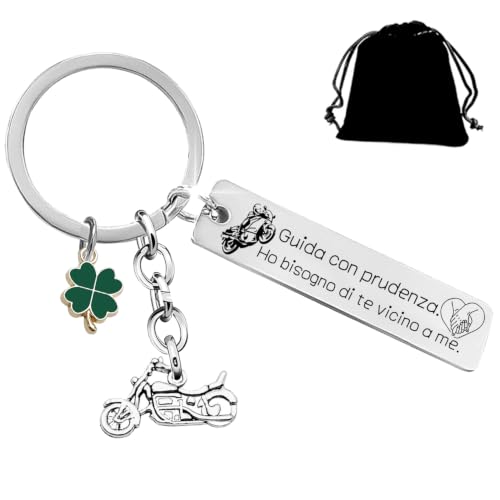 GUOYU Regalo San Valentino per Lui Regali Natale Uomo Portachiavi