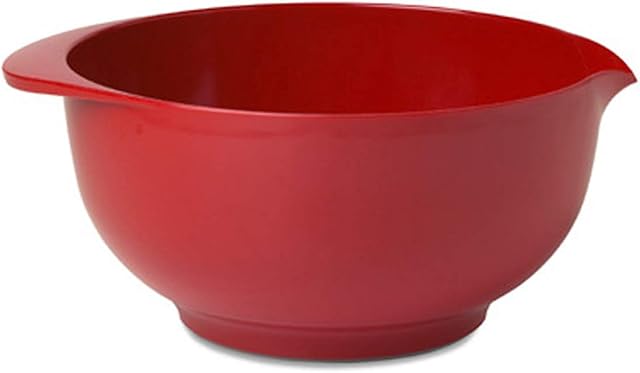 Rosti, MARGRETHE Mixing Bowl for Kitchen, Salad Bowl, BPA Free, Holds 5L/5.2Q Luna-Red,1 Count