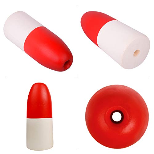 Crab Fishing Trap Floats Buoy - Kayak Outrigger Stabilizer Crab Pot Markers 5x11 6x14 7x14 inch Red/White - Thumbnail 5