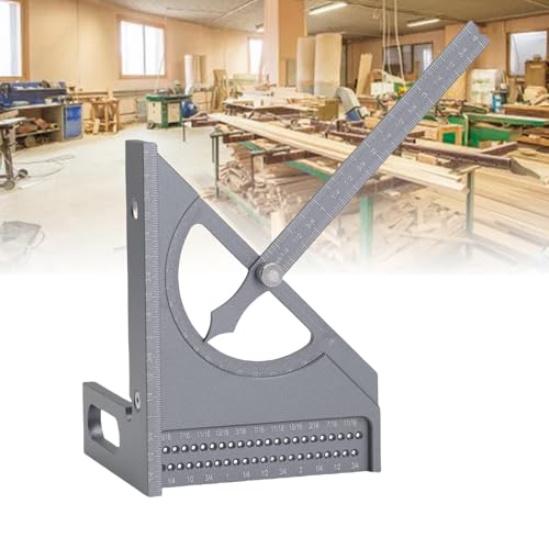Regla de Ángulo para Carpintería de Aleación de Aluminio miniatura 4