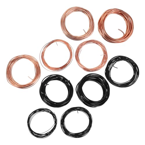 Alambre de aluminio para bonsáis INOOMP de 1.0 a 3.0mm juego de 10 rollos maleables