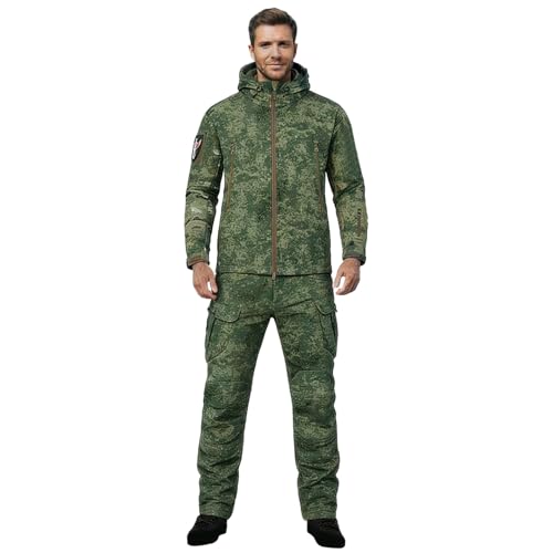 Chaqueta de nieve gruesa y pantalones impermeables en un conjunto de esquí de montaña cortavientos