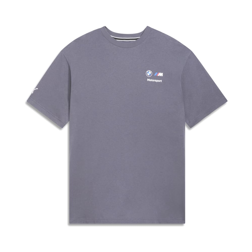 PUMA Men's BMW M Motorsport Essentials Logo T-Shirt, Galactic Gray, XL