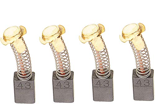 4 cepillos de carbono compatibles con Hitachi 999-043, pieza de repuesto para cepillo de motor de herramientas eléctricas 999043 y 514003-43