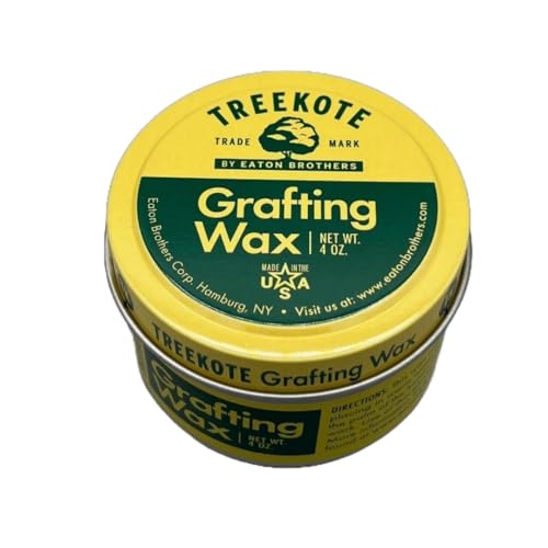 Eaton Brothers Treekote 4 OZ Grafting Wax - Weather Resistant Wax for Grafting Roses, Fruit Tree, and Bonzai - Optimal Plant Healing & Protection for Successful Tree Grafting - Made in USA