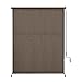 DIFY 9 * 8FT Outdoor Roller Shade, Cordless Patio Roller Up Blinds for Yard Deck Porch, Wand Crank Operation, Mocha