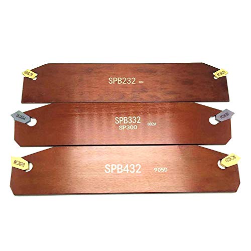HADJIN SPB32-2 SPB32-3 SPB32-4 SPB26-2 SPB26-3 SPB26-4 +10 STÜCKE Einstecheinsätze SP200 SP300 SP400 Hartmetalleinsatz CNC SPB Schneidwerkzeug (Size : SPB26-2(SPB226), Color : SP200 NC3030)