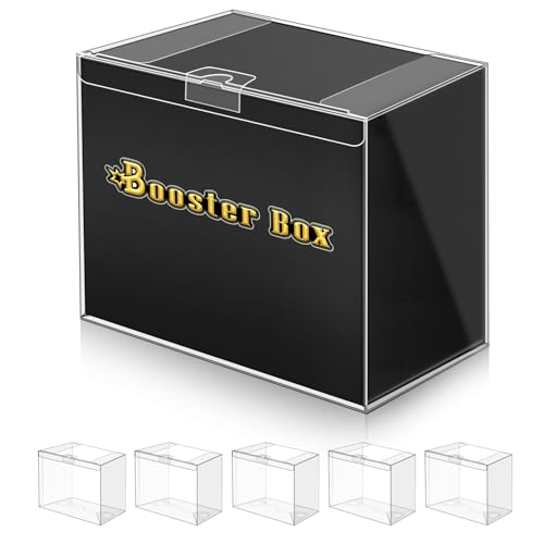 tutata Plastic Case Protector for Booster Box Case - Display Protector - Compatible with Booster Box - 0.5mm Thick – 6 Pack
