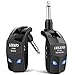 LEKATO Wireless Guitar System 2.4GHz Audio Guitar Transmitter Receiver with 4 Channels Rechargeable Guitar Wireless System for Guitar Bass Electric Instruments Practise/Performance(WS-80)