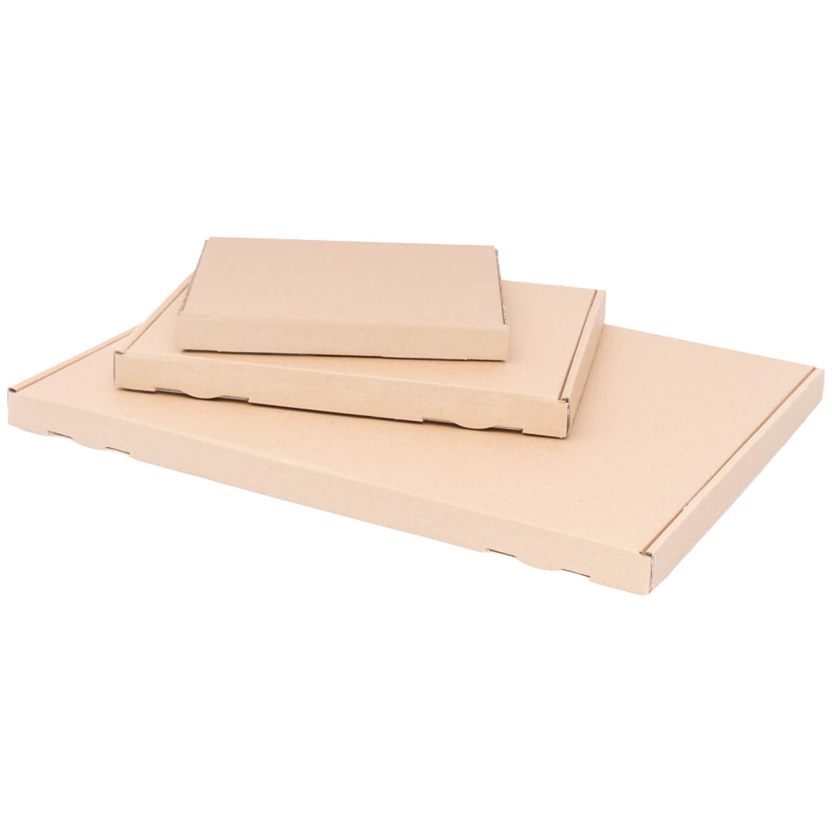 100 boîtes carton extra-plates 16,5 x 12,5 x 2 cm brun - GB 0 - verpacking