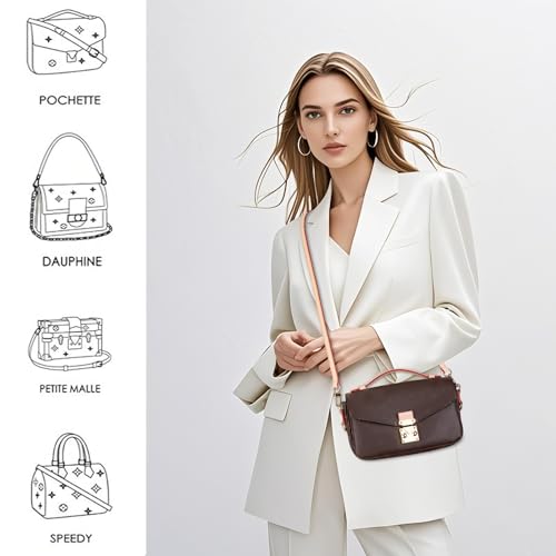 Image of Leather Replacement Bags Strap Crossbody Shoulder Strap for Speedy Women