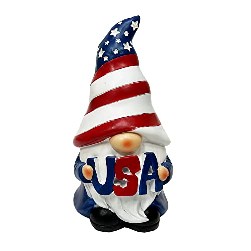 Resin Rustic Gnomes Set 4Th Of July Decorations American Independence Day Patriotic Garden Gnome Yard Statue Gnome Figurines Indoor Outdoor Decor-Set Of 3 #TOP2