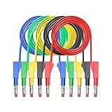 Einziehbare Bananenstecker Testdrahtkabel mit 100 cm Länge und 15–32 A Stromkapazität für Elektronikreparaturen und Labor Multimeter Testleitungen mit Bananensteckern
