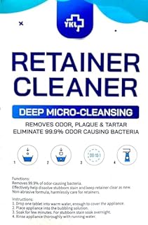 Retainer & Denture Cleaner Tablets - 4 Months Supply (120 pcs) Dental Retainers for Aligner - Mouth & Night Guards - False Teeth Whitening - Removes Odor & Plaque (120 Pcs)