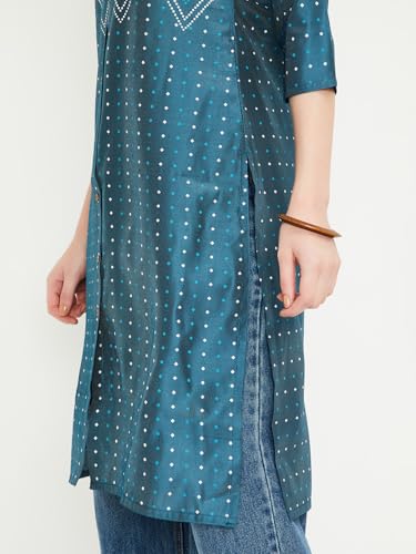 Image of Max Women's Rayon Regular Fit Casual Kurta