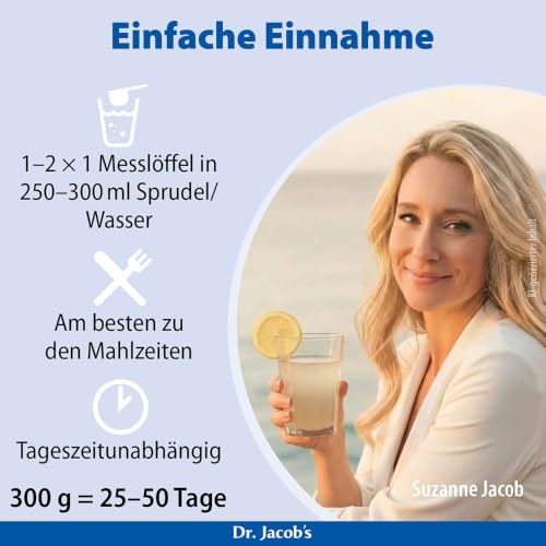 Dr. Jacob's Basenpulver plus I 300 g I mit Magnesium, Kalium, Calcium, Zink – Ansicht 4