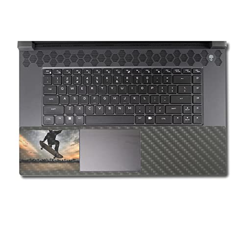 Image of MightySkins Carbon Fiber Skin Compatible with Alienware M17 R5 (2022) Full Wrap Kit - Ollie | Protective, Durable Textured Carbon Fiber Finish | Easy to Apply & Change Styles | Made in The USA