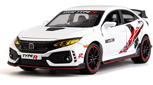 Image of Kids Toy car Playsets 1:32 Type R Diecast Metal Car for Kid Pull Back Metal Cars with 4 Openable Doors Light and Musical Sound (Multi)