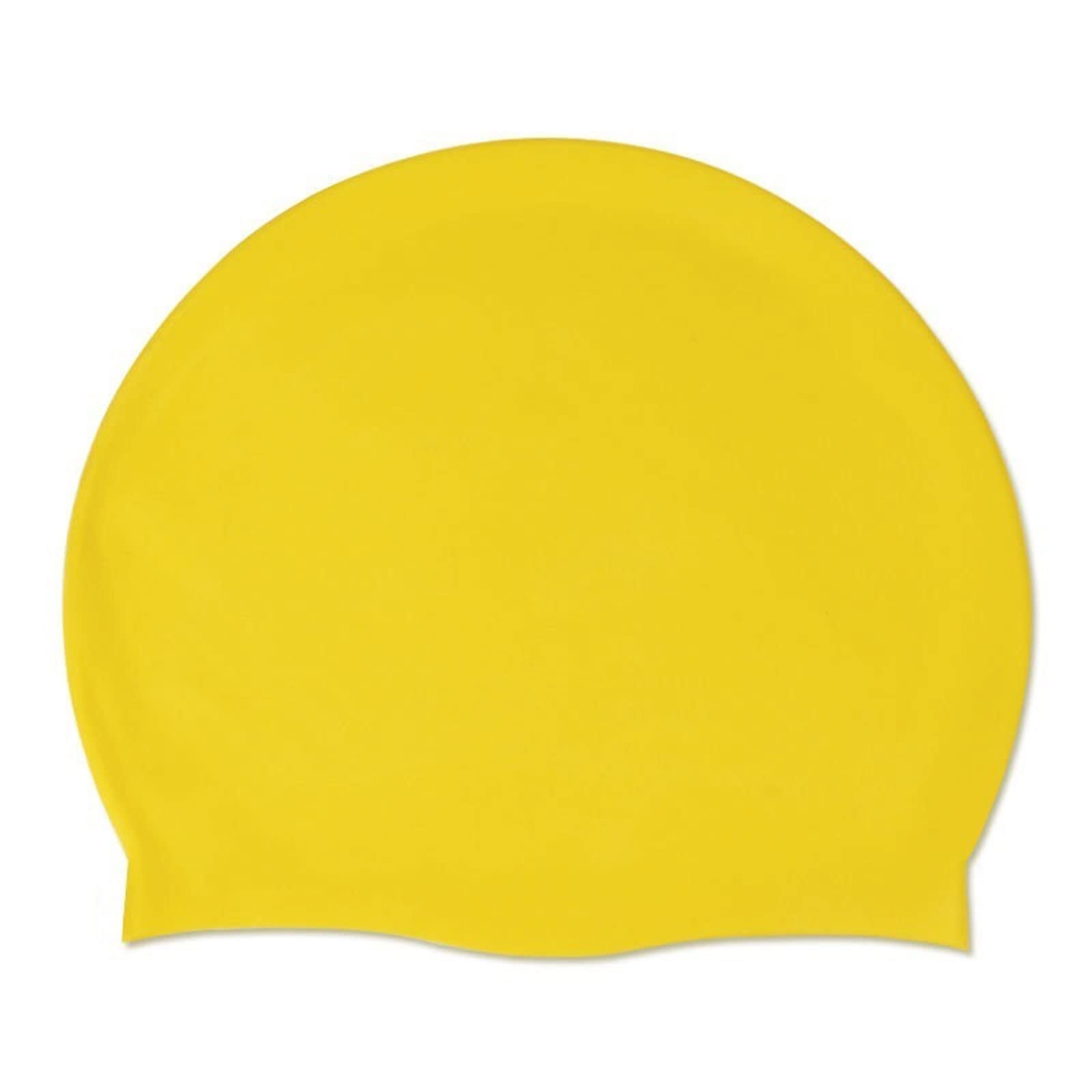Cuffia da Nuoto Silicone Impermeabile Adulto Uomo Donna Protezione Orecchie Capelli Lunghi Protezione Solare Tinta Unita Nuoto Piscina Sport Acquatici Cuffia Copertura