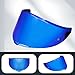 PSLER Helmet Visor for K6 K6s - K6 K6 s Visor Helmet Face Shield Helmet Accessories Replacement for K6 K6s,Deep Blue