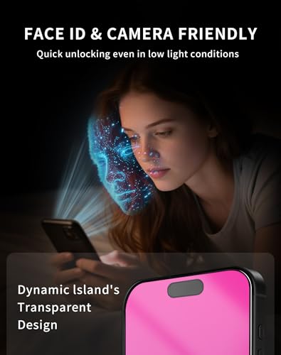 Image of Privacy Screen Protector for iPhone 16 Plus Tempered Glass [2 Pack] Gradient Anti Spy Private Film Accessories Anti Blue Light 9H Hardness Easy Installation Bubble Free Case Friendly [6.7inch]