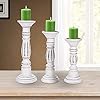 Woodencandleholderssetof3colourwhitewashfinishsize141210woodcandalbraswoodencandleholderunitycandleholdersroundedturnedcolumscountrystyleidlegiftforwedding  Urban Country Home Decor Wooden candle holders set of 3 colour whitewash finish size 141210 wood candalbras wooden candle holder unity candle holders rounded turned colums country style idle gift for wedding  urban country home decor