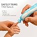 Royal Angels Upgraded 21 in 1 Baby Nail Trimmer with Labeled Case, 13 Extra Replacement Pads, Safe Electric Baby Nail File Kit for Newborns & Toddlers, Whisper Quiet Nail Clipper with LED Light (Blue)